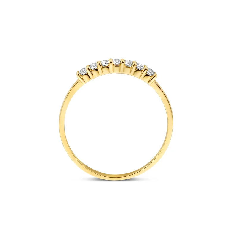 Beloro Jewels Monte Napoleone Stella bague en or 9 carats avec pierres en zirconium BO330054-56