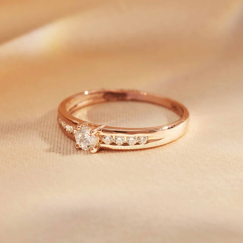 Isabel Bernard La Concorde Bague Or rose 14 carats/Or blanc 14 carats IB330075-50
