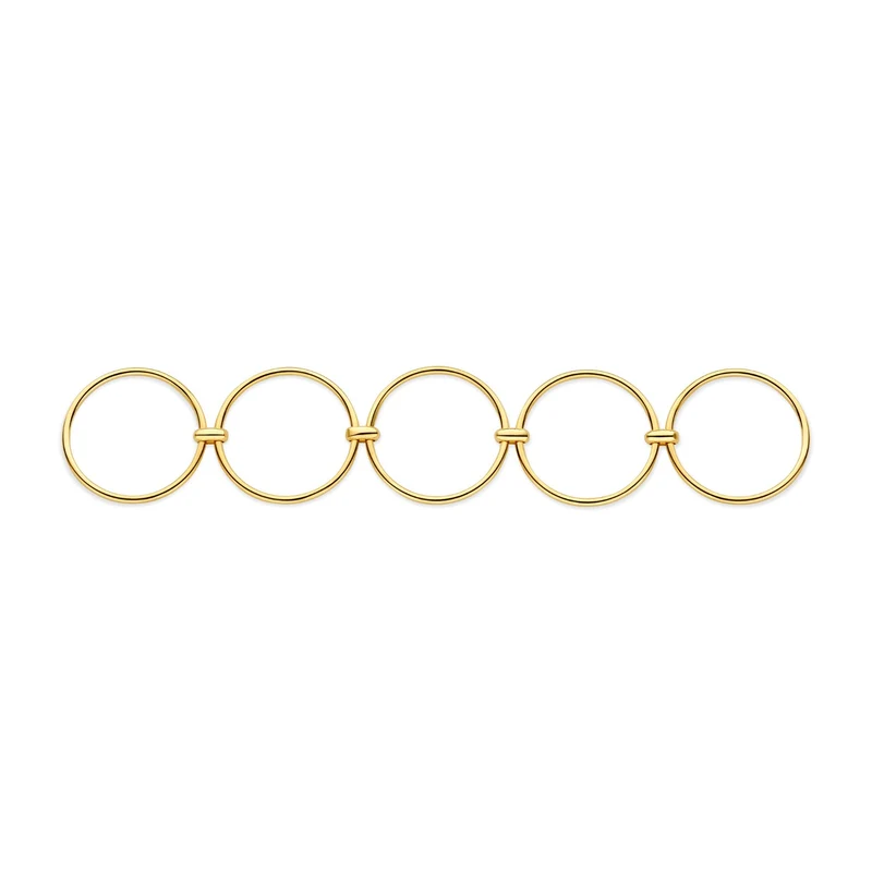 Isabel Bernard Cour d'Honneur Adora 14 karat golden 5-piece multiring IB330103-54