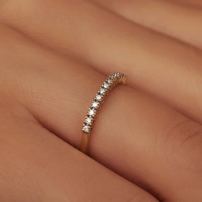Isabel Bernard De la Paix Madeline bague en or 14 carats avec diamant 0.18 ct IBD330023-54