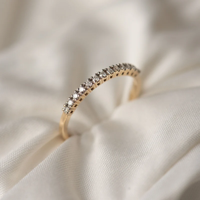 Isabel Bernard De la Paix Madeline bague en or 14 carats avec diamant 0.18 ct IBD330023-54