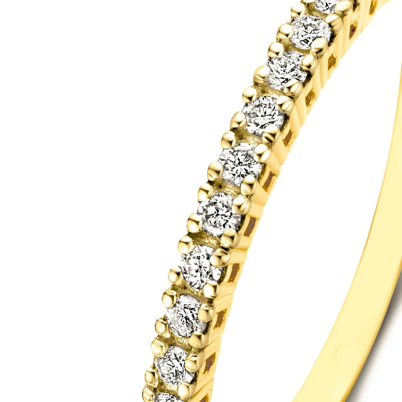Isabel Bernard De la Paix Madeline bague en or 14 carats avec diamant 0.18 ct IBD330023-54