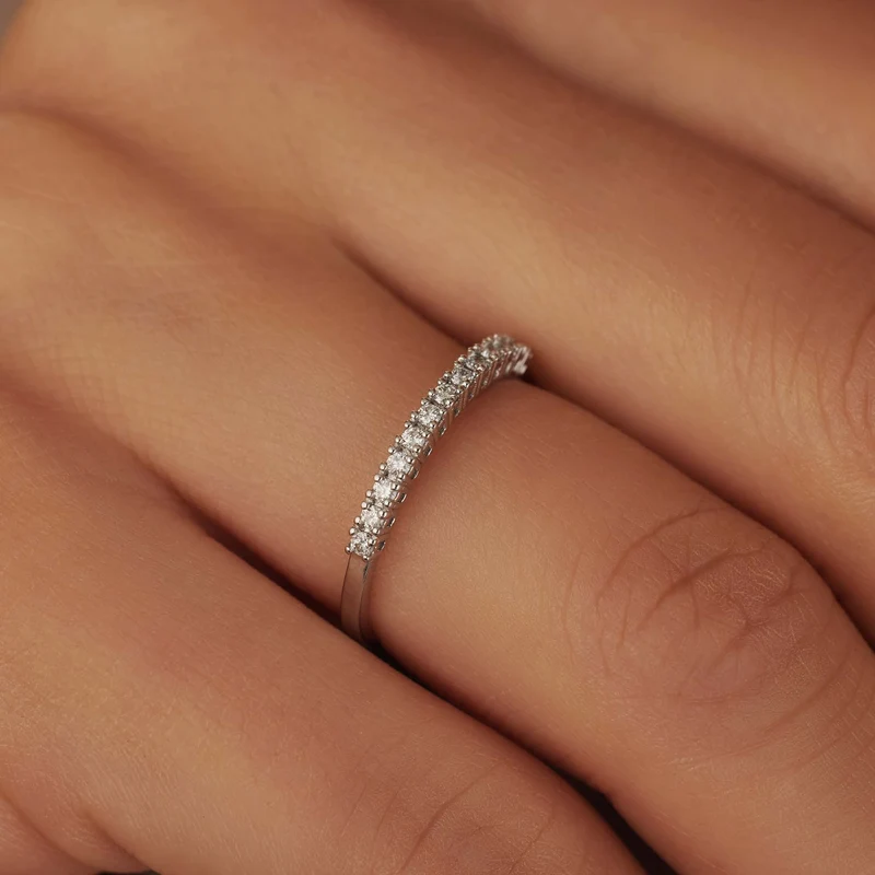Isabel Bernard De la Paix Bague Or blanc 14 carats IBD330021-50