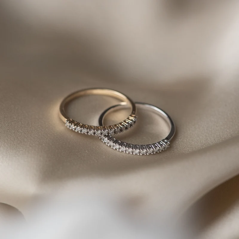 Isabel Bernard De la Paix Bague Or blanc 14 carats IBD330021-50