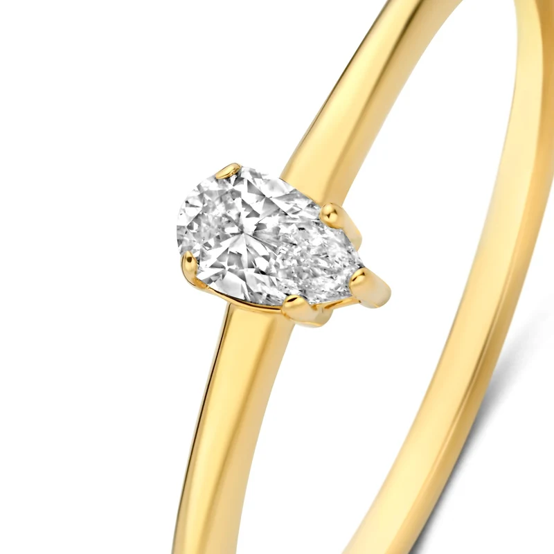 Isabel Bernard De la Paix Bague De la Paix Eloise en or 14 carats avec diamant 0,15 carat IBD330044-52