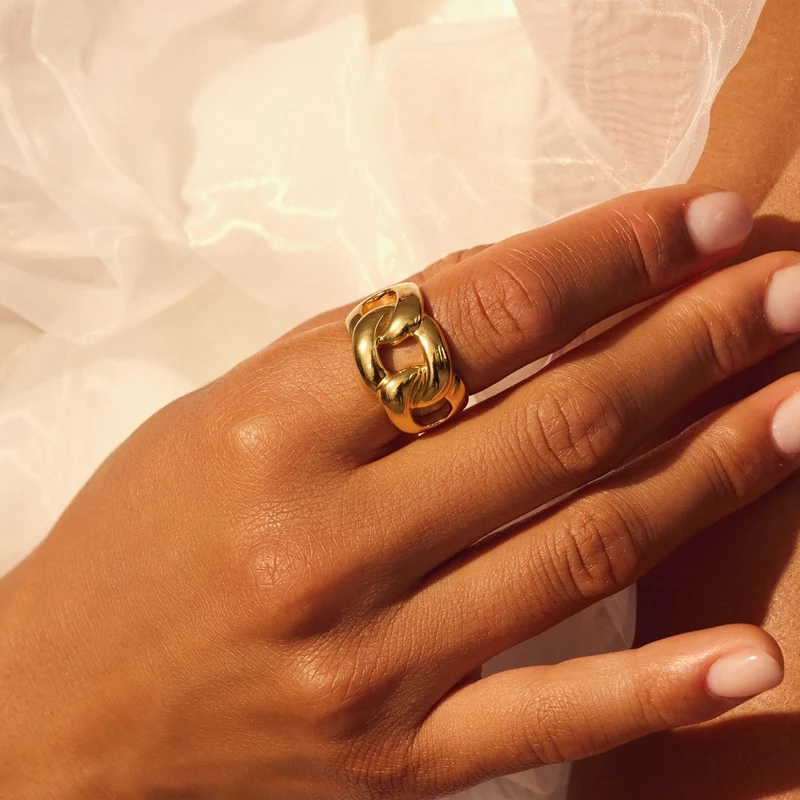 Parte Di Me Bibbiena Poppi Bague Plaqué or 14 carats PDM33069-60