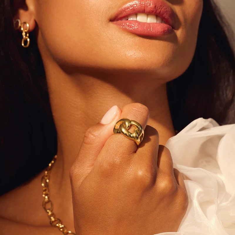 Parte Di Me Bibbiena Poppi Bague Plaqué or 14 carats PDM33069-60