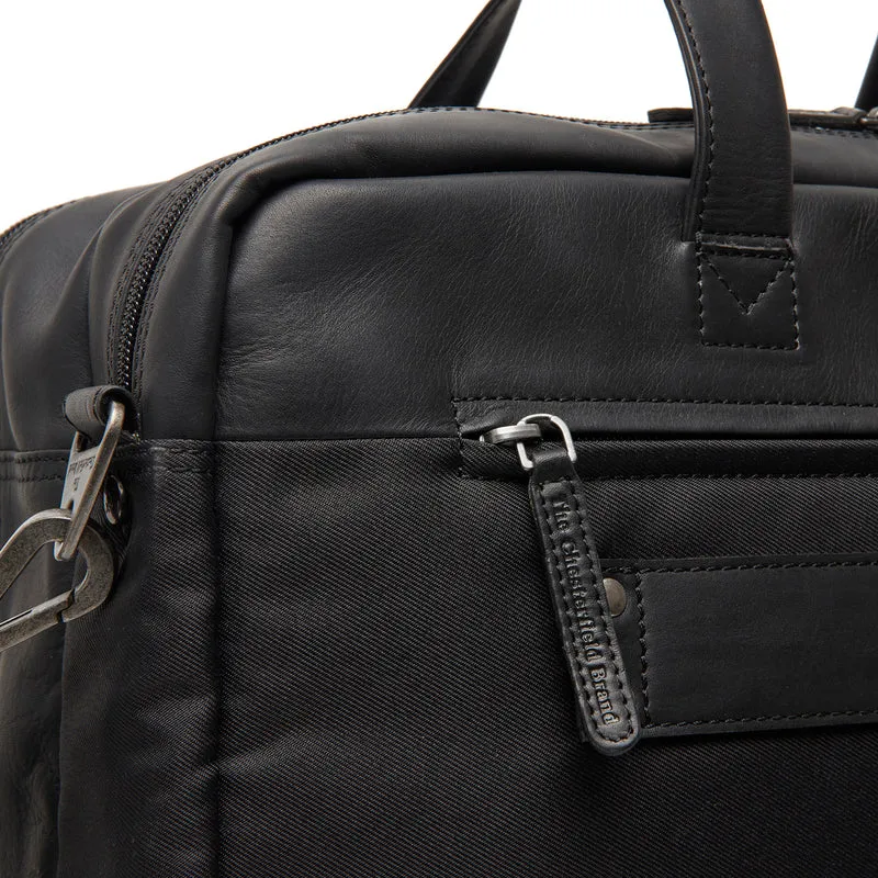 The Chesterfield Brand Fusion Nivano Black Business Bag C40.400100