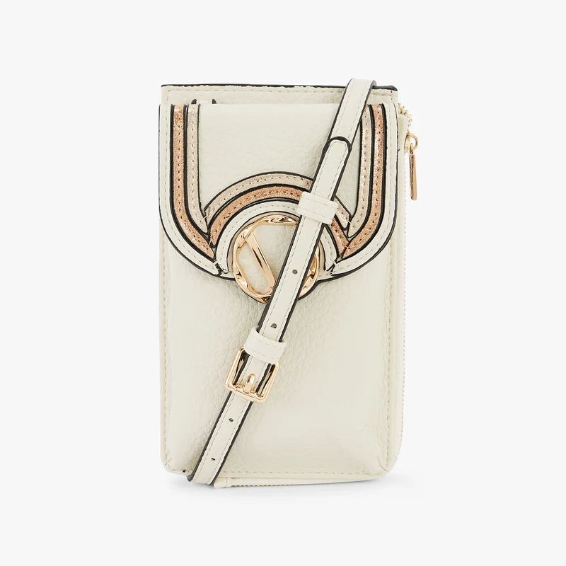Pochette de téléphone blanc Nureci