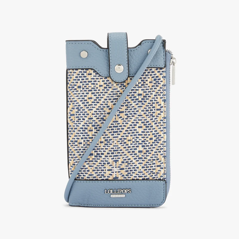 Pochette de téléphone bleu Nicoreta