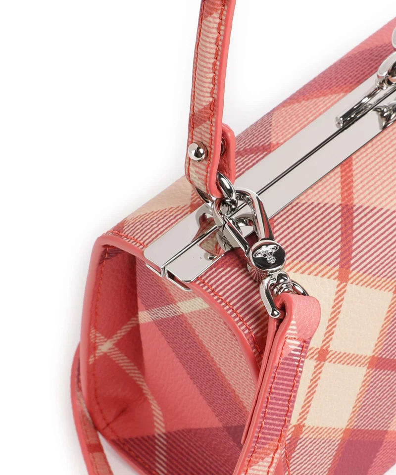 Vivienne Westwood Doll Frame Buccia D'Arancia XL Sac à main fraser pink