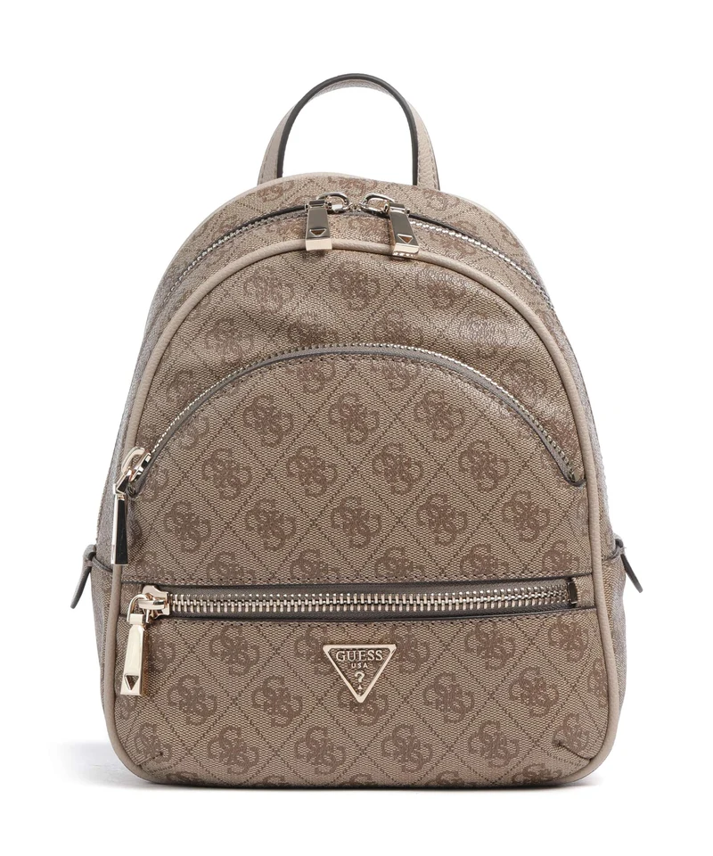 Guess Manhattan II Sac à dos latte logo