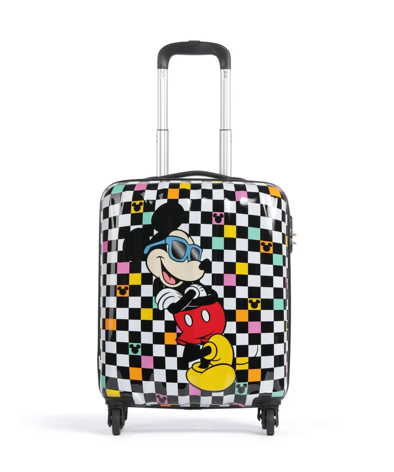 American Tourister Hypertwist Valise 4 roues mickey check