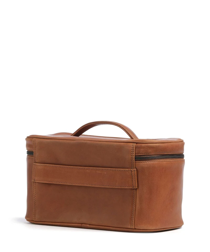 The Chesterfield Brand Wax Pull Up Cow Limone Trousse de toilette cognac