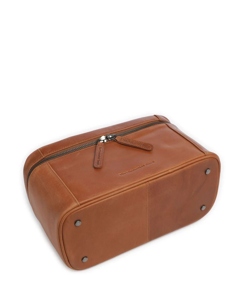 The Chesterfield Brand Wax Pull Up Cow Limone Trousse de toilette cognac