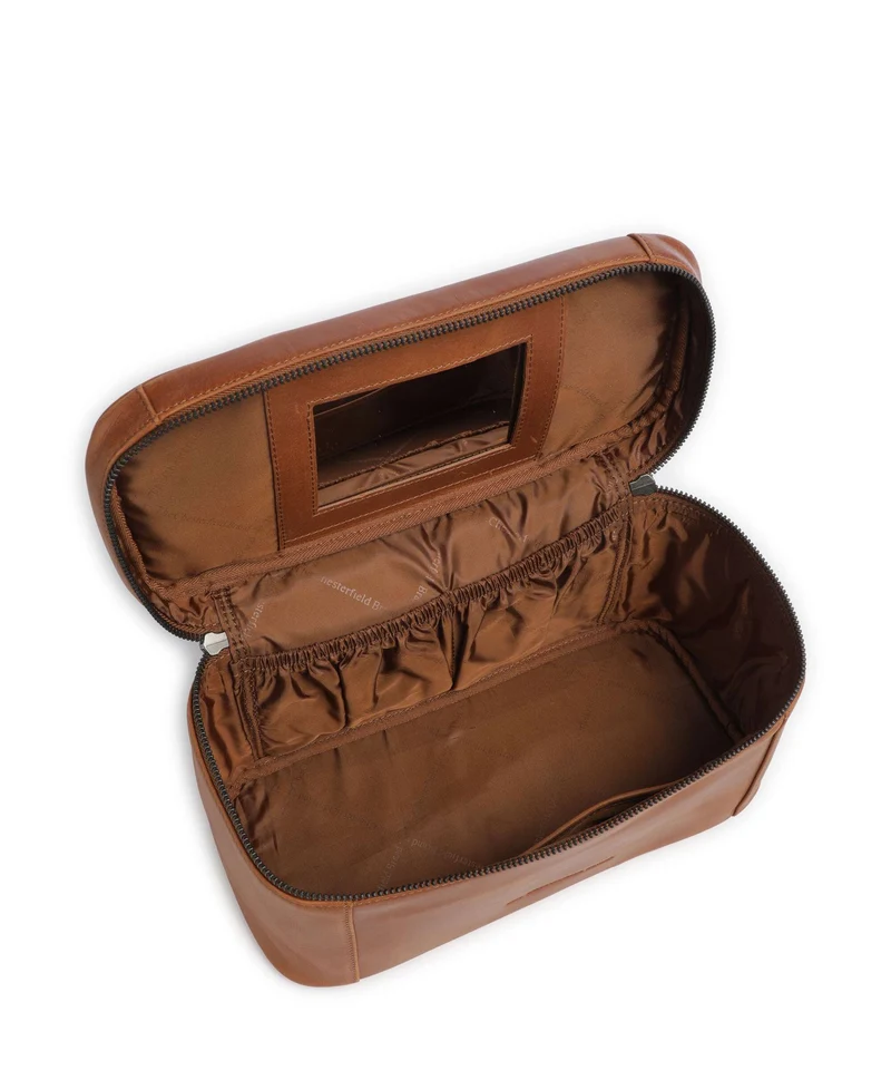 The Chesterfield Brand Wax Pull Up Cow Limone Trousse de toilette cognac