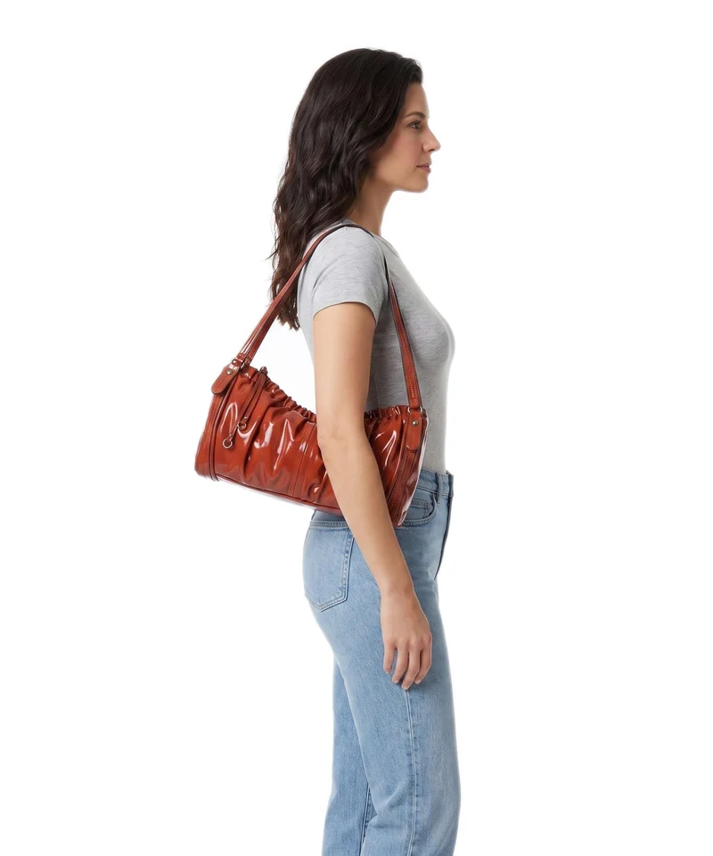Liebeskind Faye Shiny M Sac porté épaule red rock