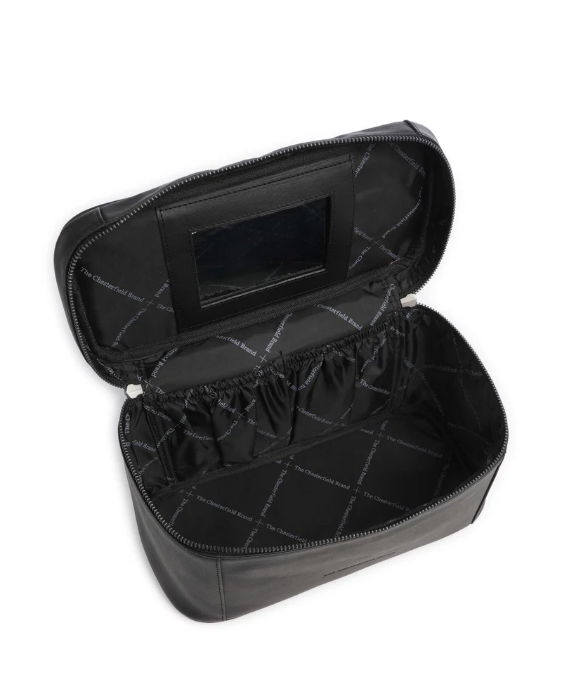 The Chesterfield Brand Wax Pull Up Cow Limone Trousse de toilette black