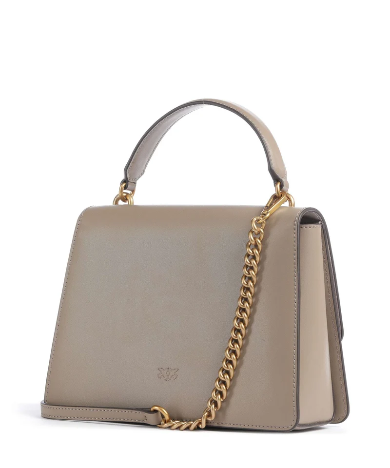 Pinko Love One Classic Sac à main grigio talpa/antique gold