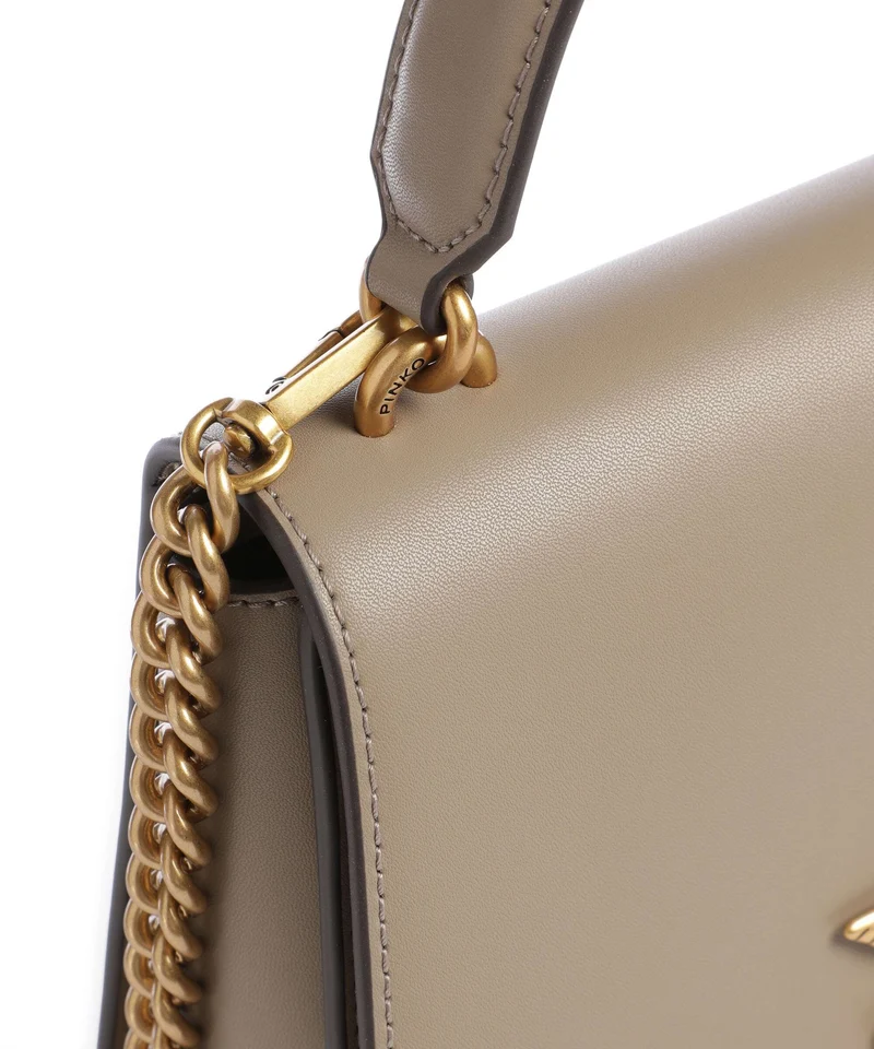 Pinko Love One Classic Sac à main grigio talpa/antique gold