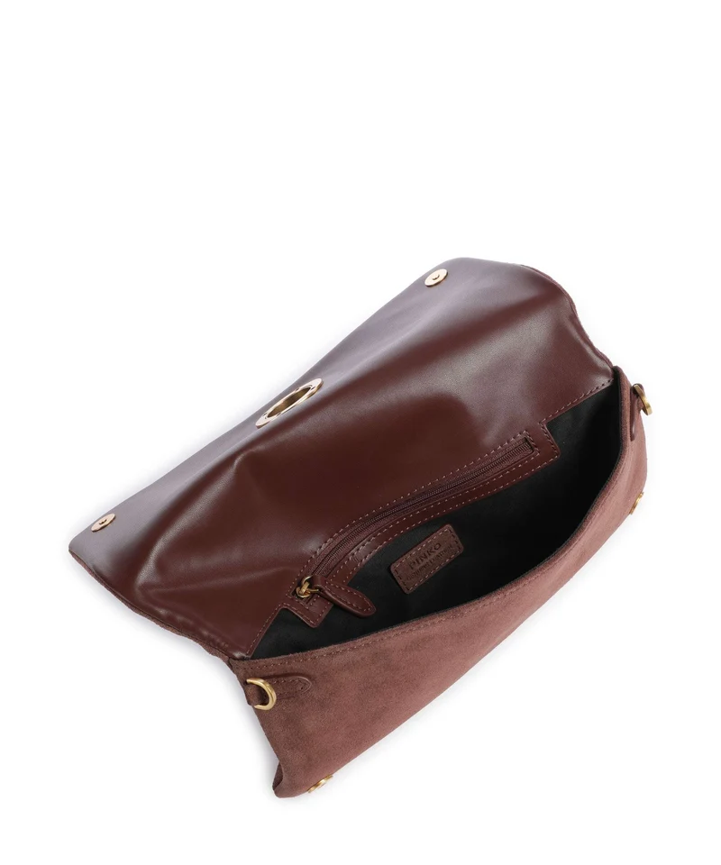Pinko Click Soft Horizontal Classic Sac bandoulière castano intenso/antique gold