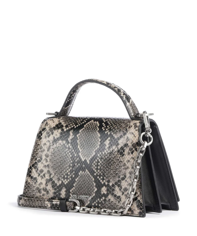 Karl Lagerfeld K/Signature 2.0 Small Sac bandoulière natural snake aop