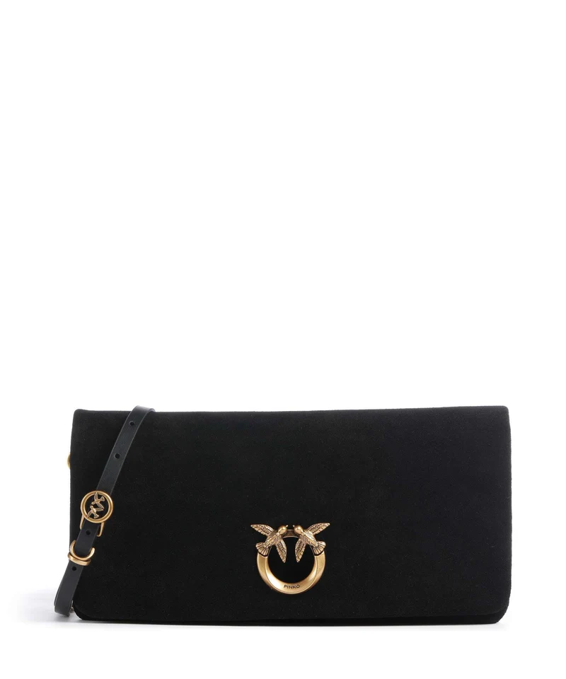 Pinko Click Soft Horizontal Classic Sac bandoulière nero/antique gold