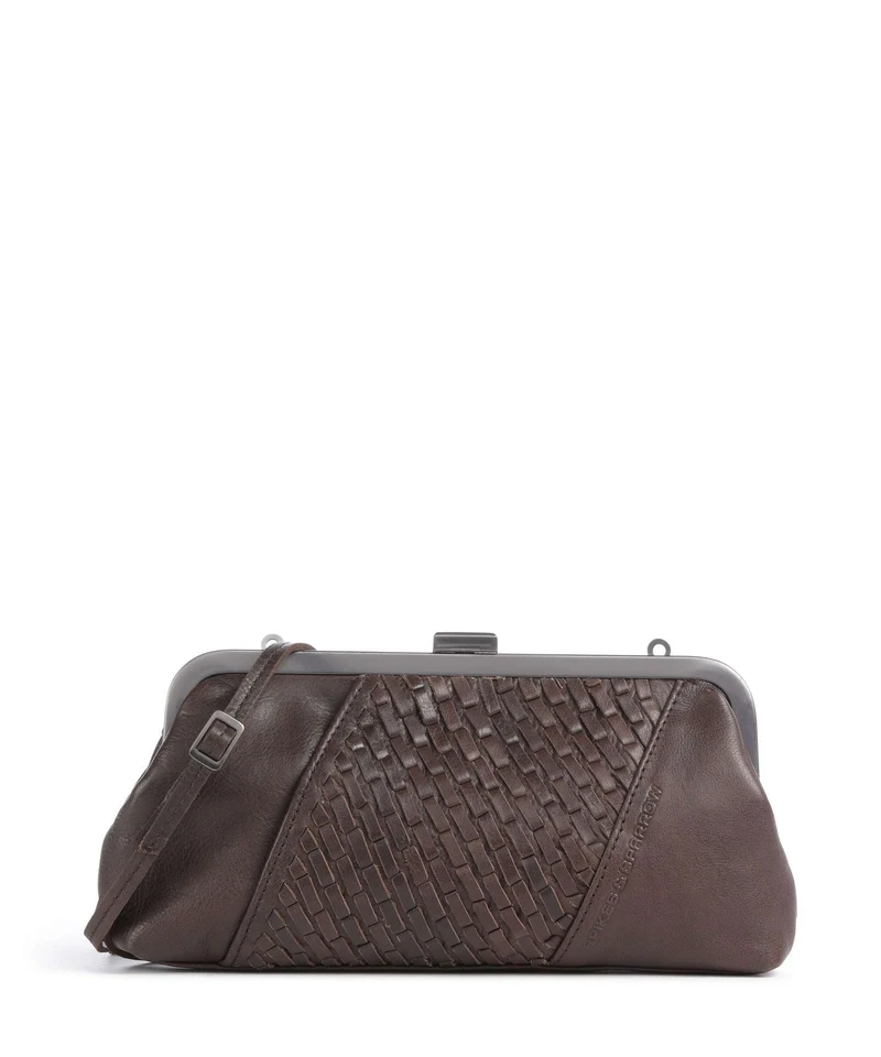 Spikes & Sparrow Woven Susy Sac bandoulière dark brown