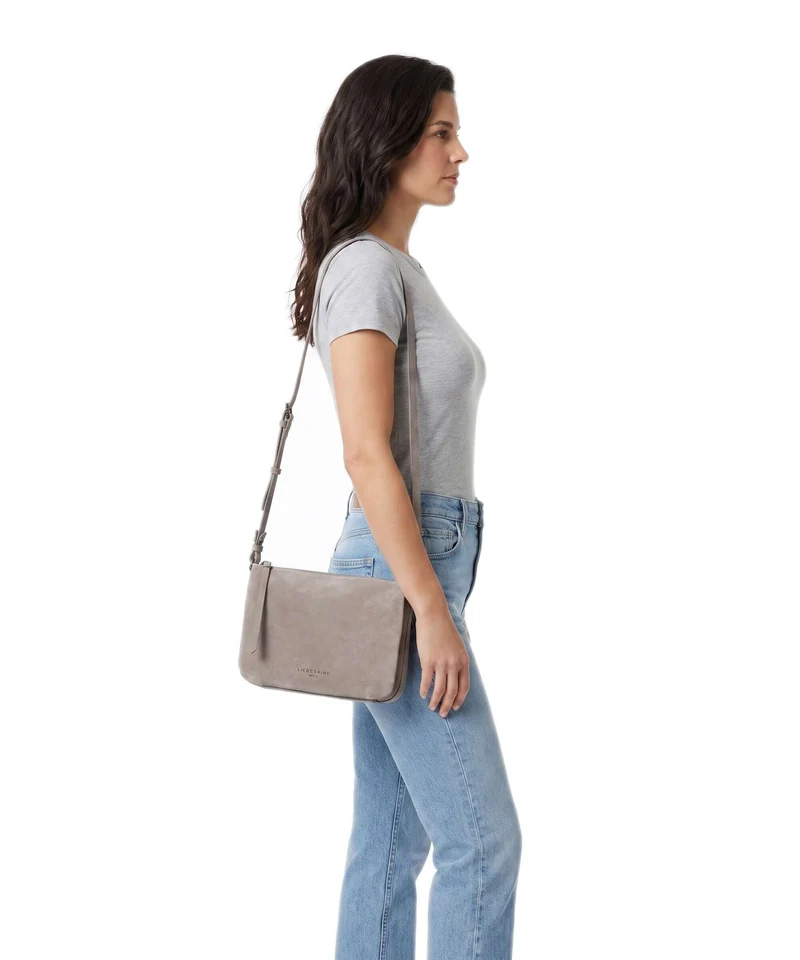 Liebeskind Nina Hydro Suede M Sac bandoulière neutral grey