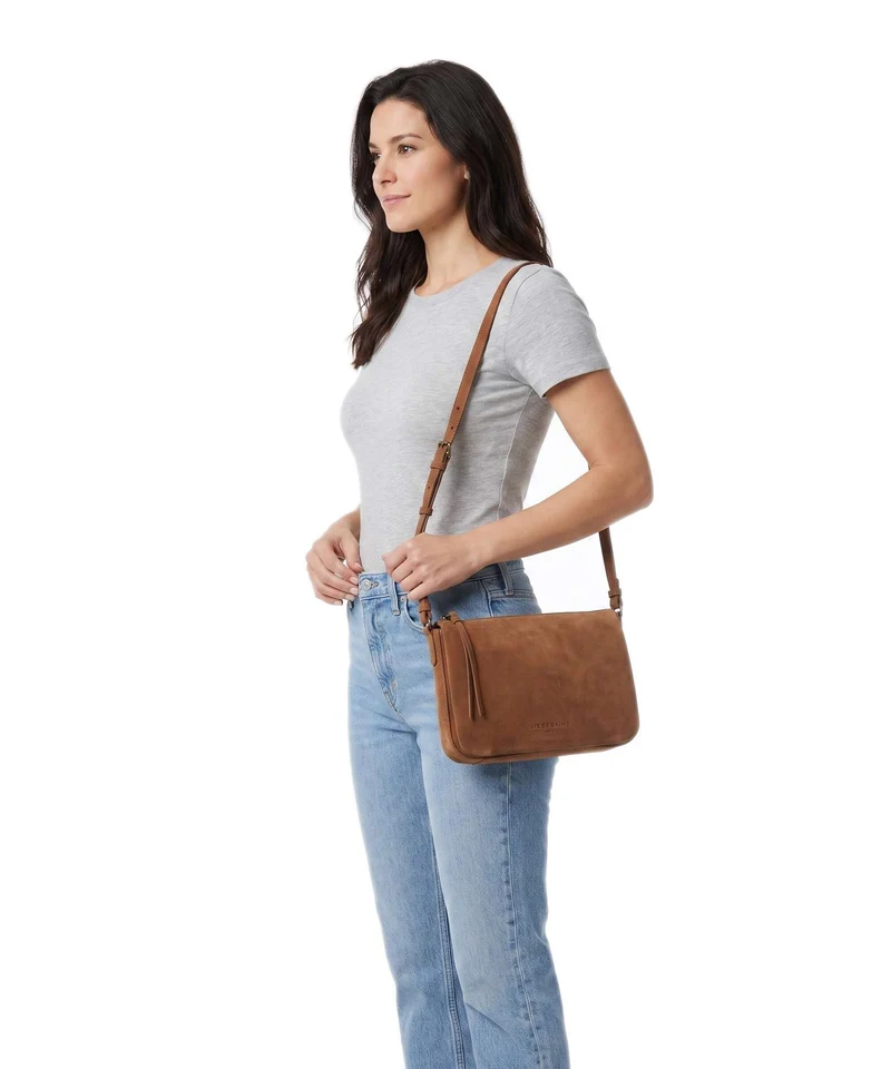 Liebeskind Nina Hydro Suede M Sac bandoulière brown