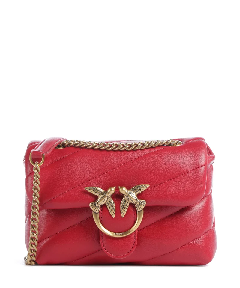 Pinko Love Puff Baby Sac porté épaule rosso rio/antique gold