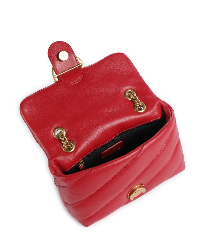 Pinko Love Puff Baby Sac porté épaule rosso rio/antique gold