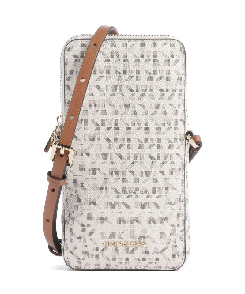 Michael Kors Jet Set Small Pochette telephone vanilla/acorn