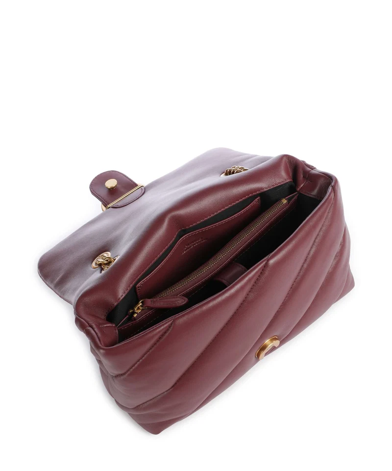 Pinko Love Puff Classic Sac porté épaule ribes intenso/antique gold