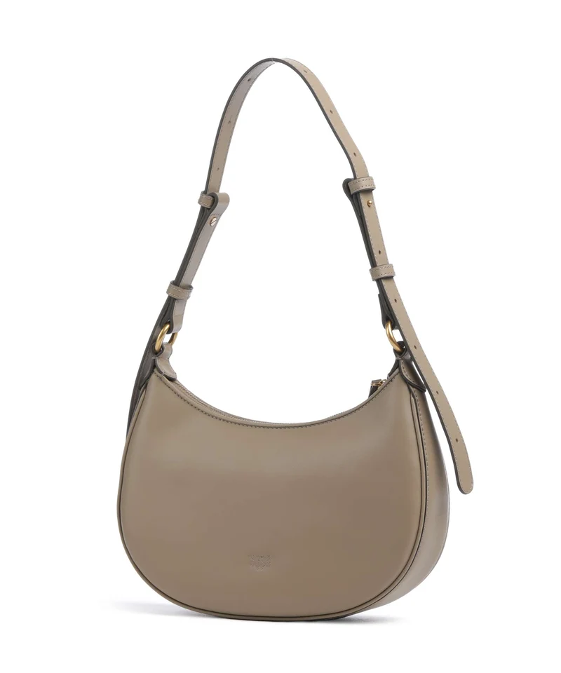 Pinko Half Moon Mini Sac porté épaule grigio talpa/antique gold
