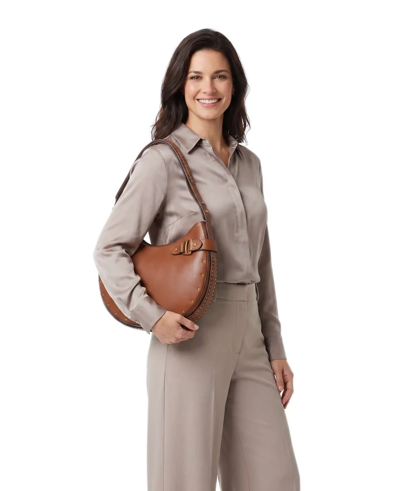 Lauren Ralph Lauren Tasha Large Sac porté épaule lauren tan