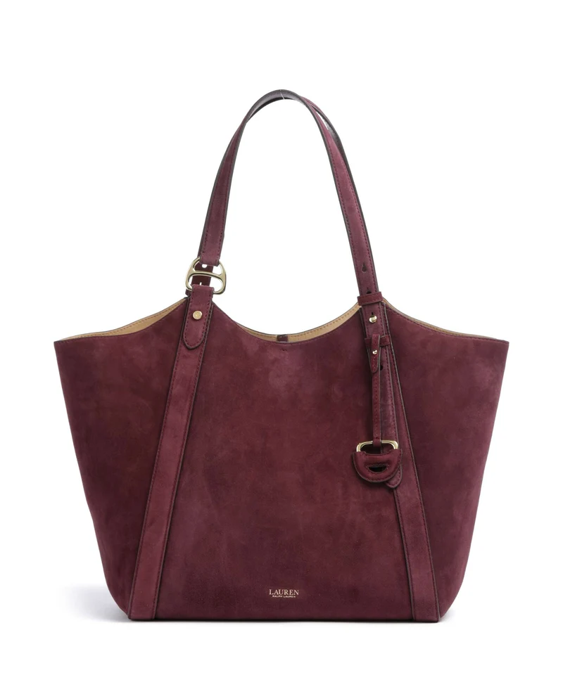 Lauren Ralph Lauren Tasha Large Cabas dark garnet