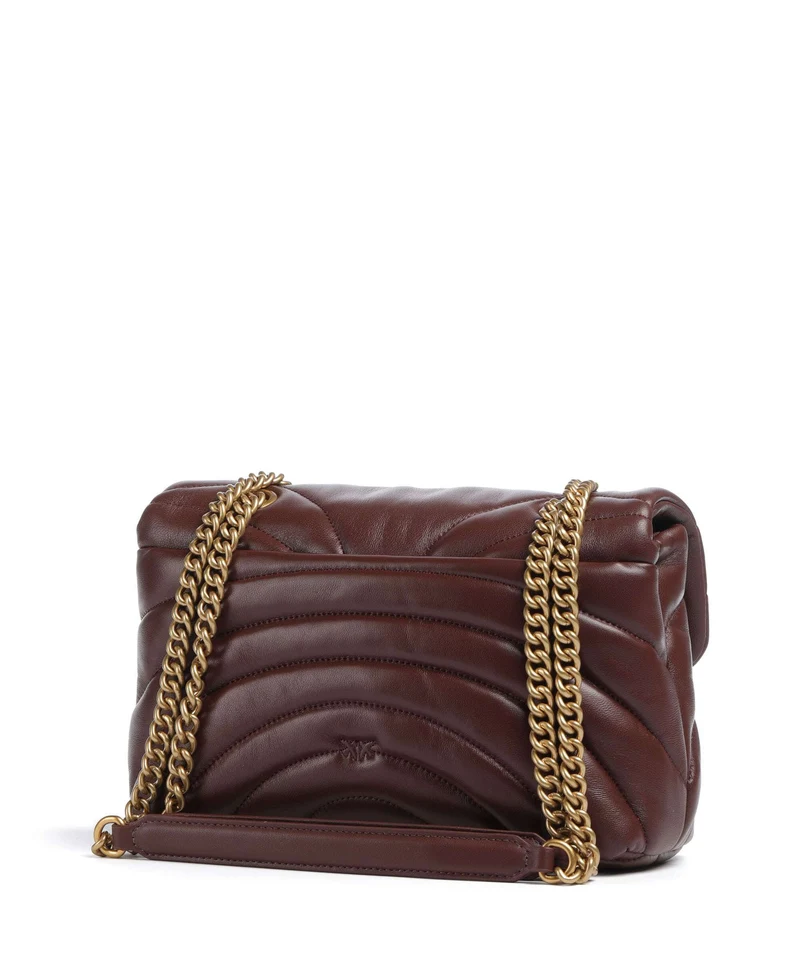 Pinko Love Puff Classic Sac porté épaule burgundy wine/antique gold