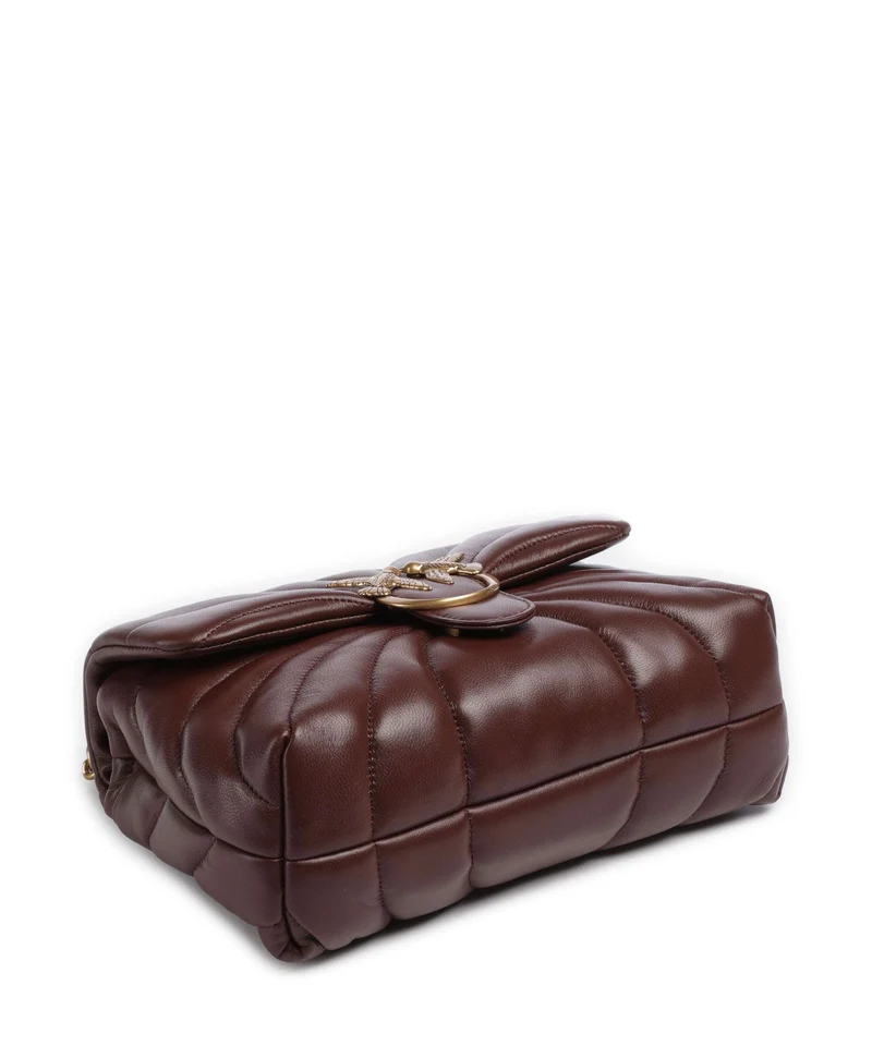 Pinko Love Puff Classic Sac porté épaule burgundy wine/antique gold