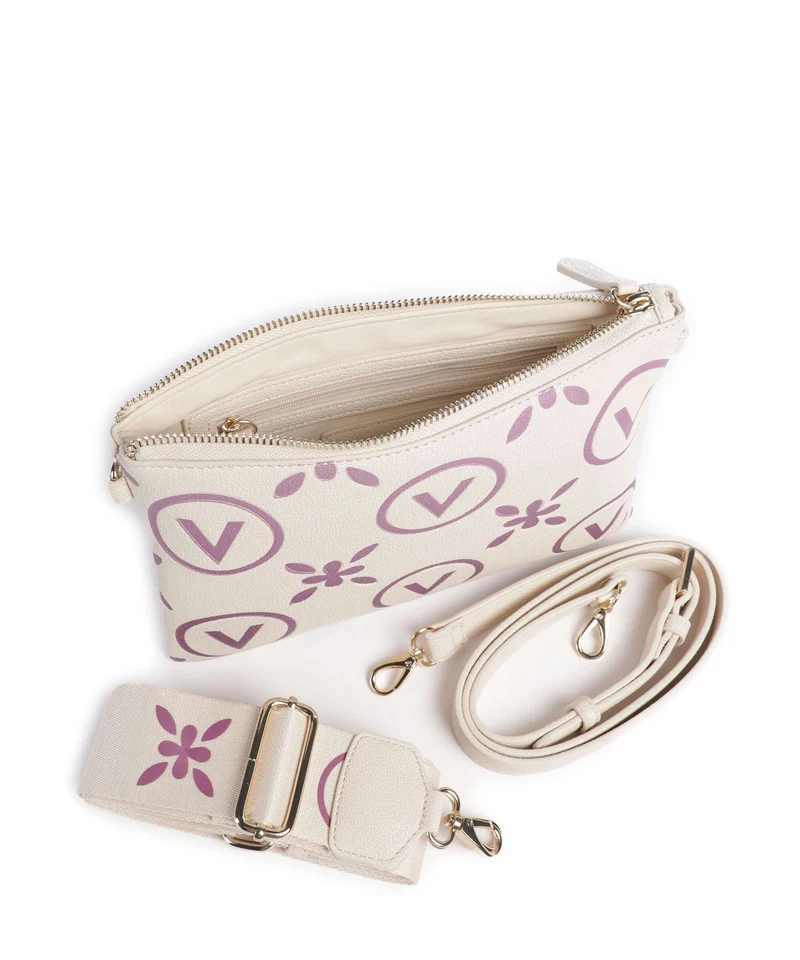 Valentino Bags Samba Re Print Sac bandoulière ecru/rosa