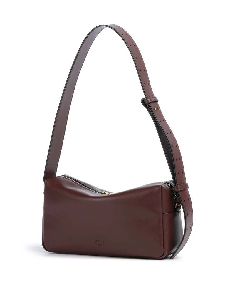 Pinko Sac porté épaule burgundy wine/antique gold