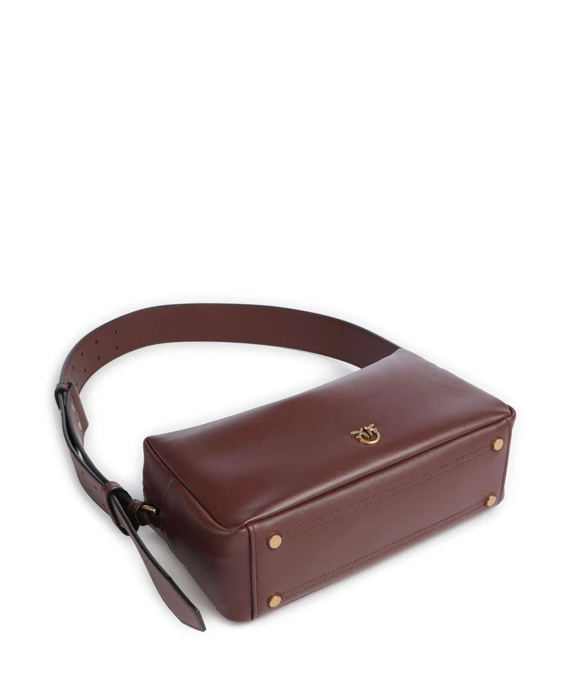 Pinko Sac porté épaule burgundy wine/antique gold