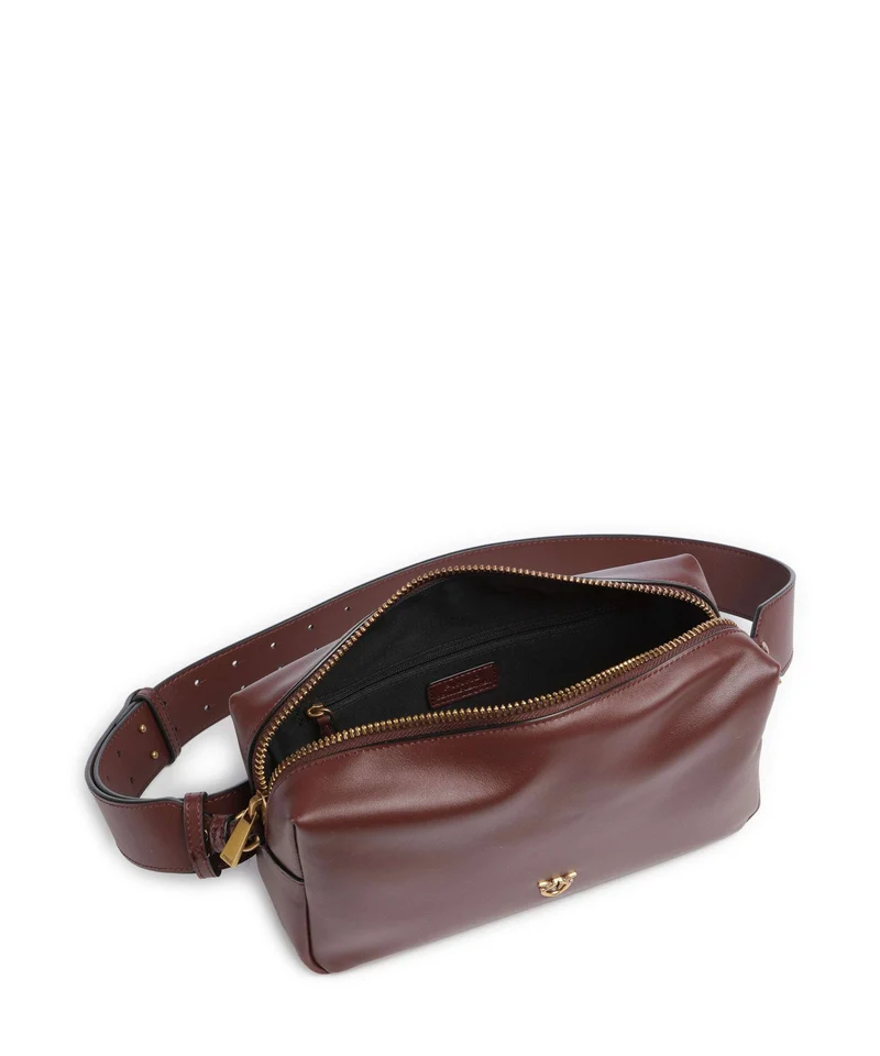 Pinko Sac porté épaule burgundy wine/antique gold