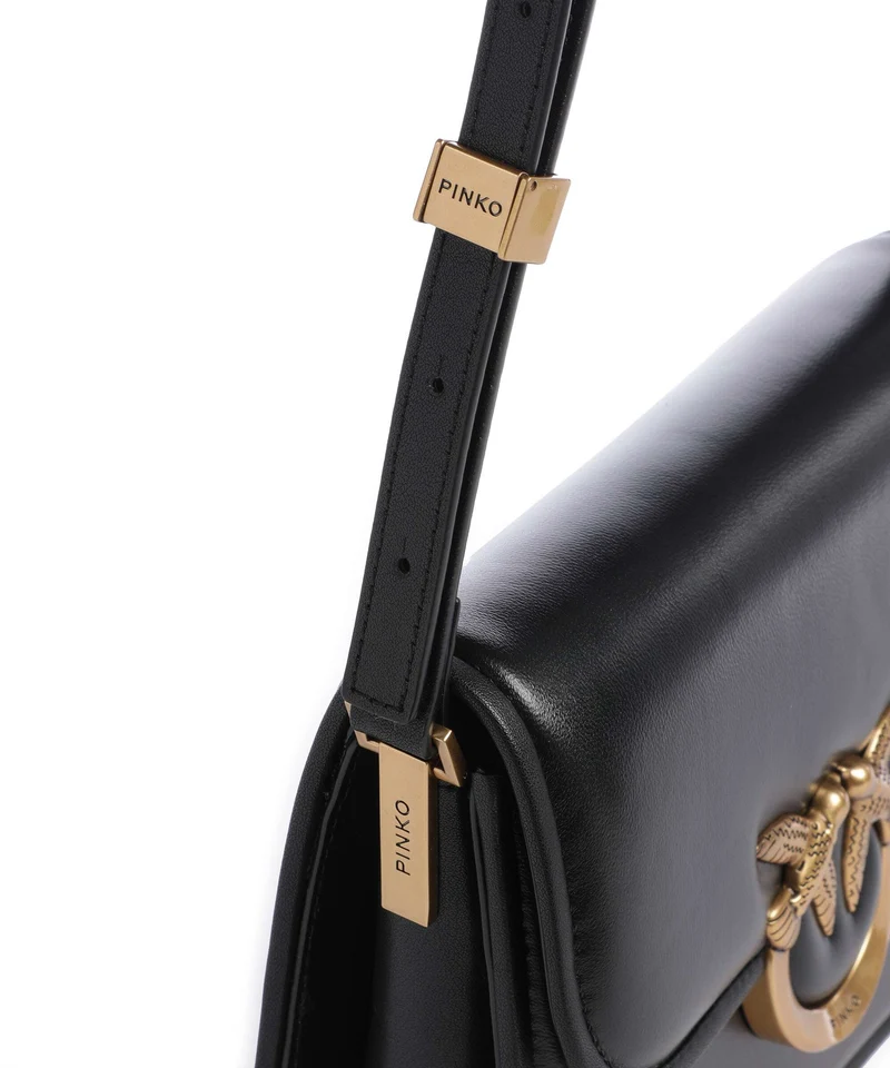 Pinko Love One Mini Sac bandoulière nero/antique gold