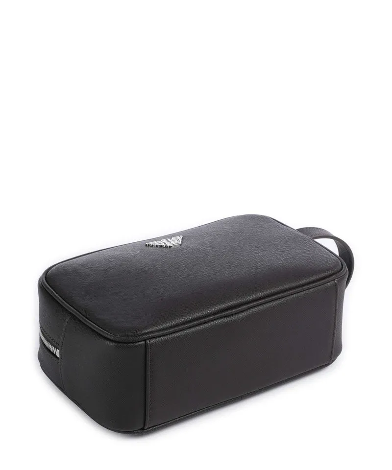 Emporio Armani Saffiano Animation Trousse de toilette ebony