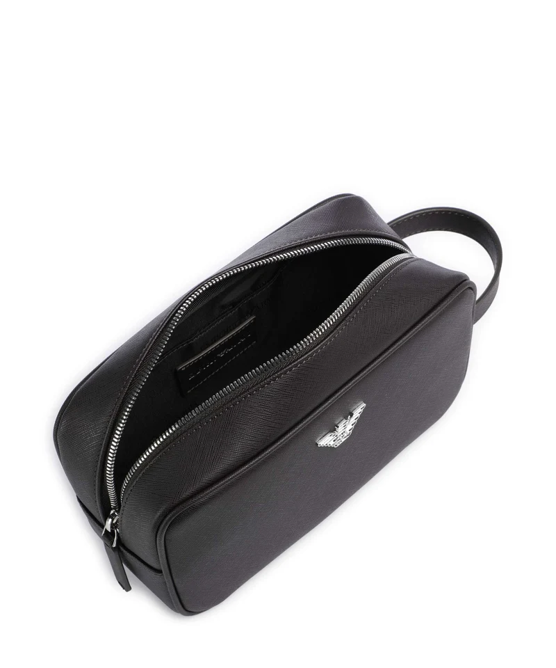 Emporio Armani Saffiano Animation Trousse de toilette ebony