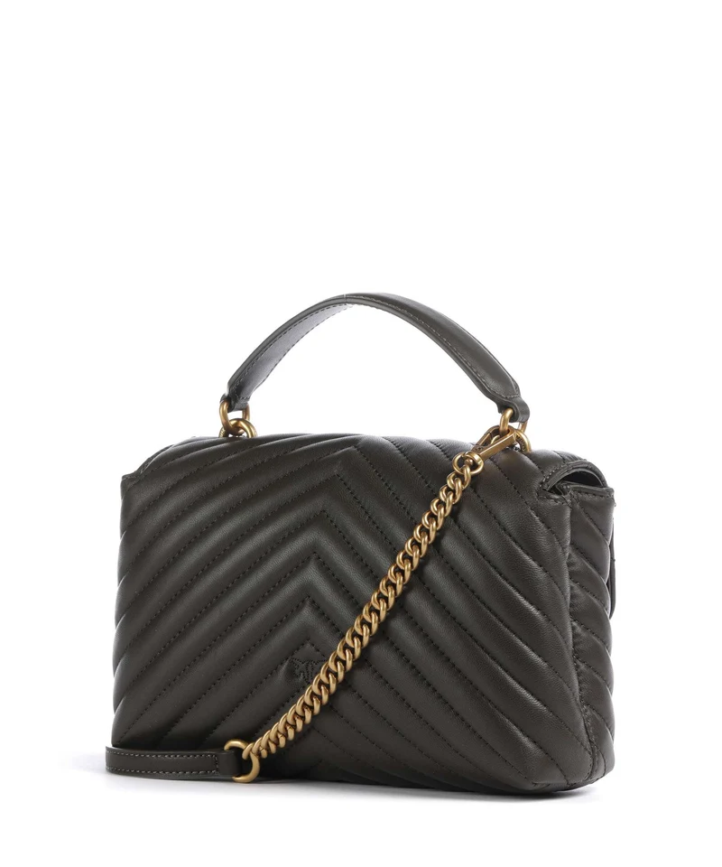 Pinko Love Lady Puff Mini Sac à main verde fango/antique gold