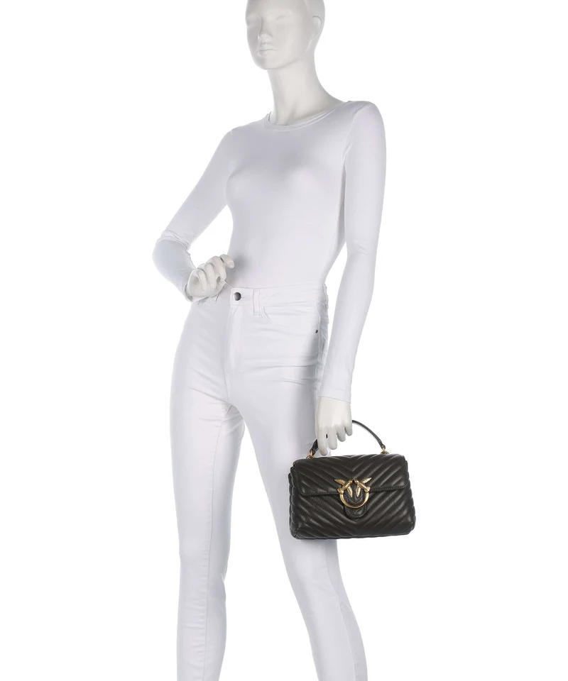 Pinko Love Lady Puff Mini Sac à main verde fango/antique gold