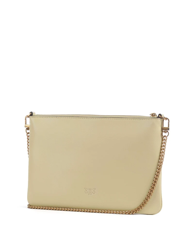 Pinko Flat Classic Sac bandoulière giallo vaniglia/antique gold