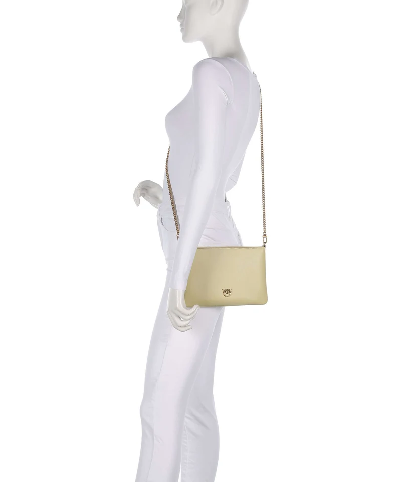 Pinko Flat Classic Sac bandoulière giallo vaniglia/antique gold